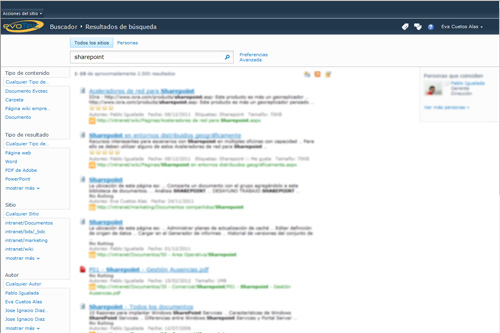 búsqueda de contenidos sharepoint - Evotec Consulting