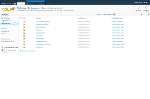 biblioteca de documentos sharepoint - Evotec Consulting